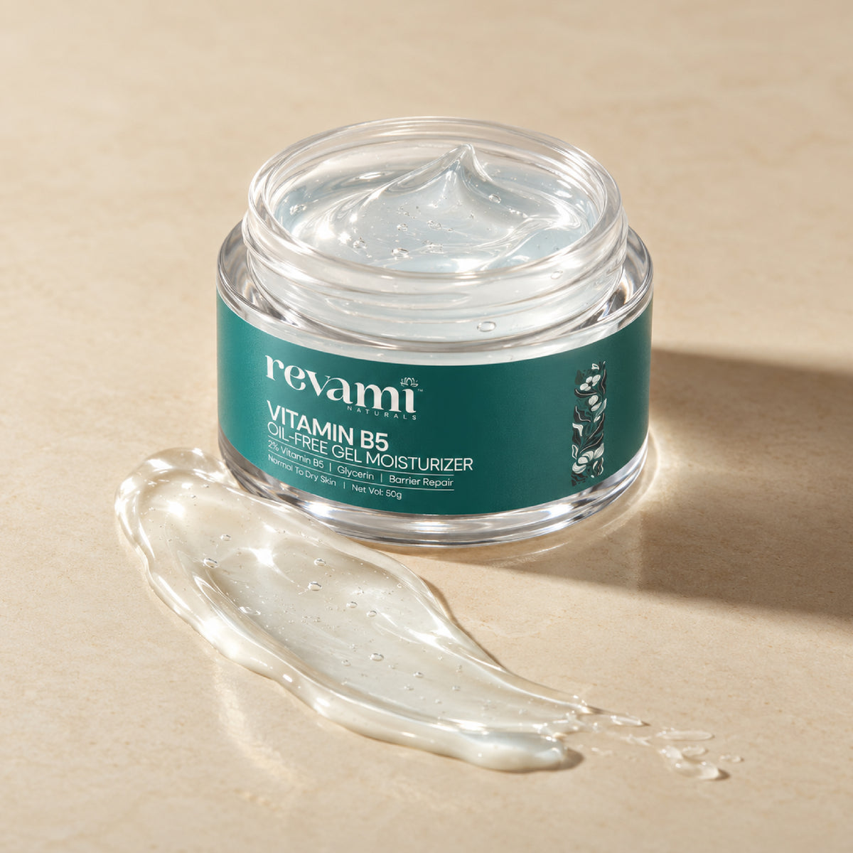 Revami Vitamin B5 Oil-Free Gel Moisturizer with Niacinamide & Centella Asiatica  - 50g