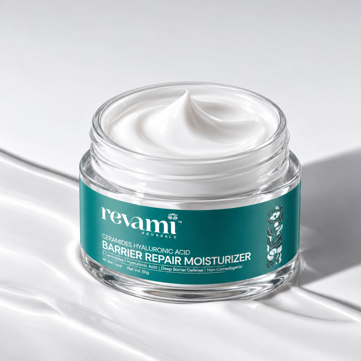 Revami Barrier Repair Moisturizer with Ceramides, Vitamin C & Rice Water - 50g